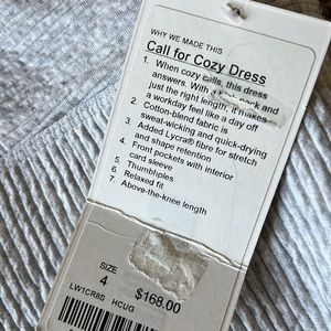 Lululemon call for cozy dress